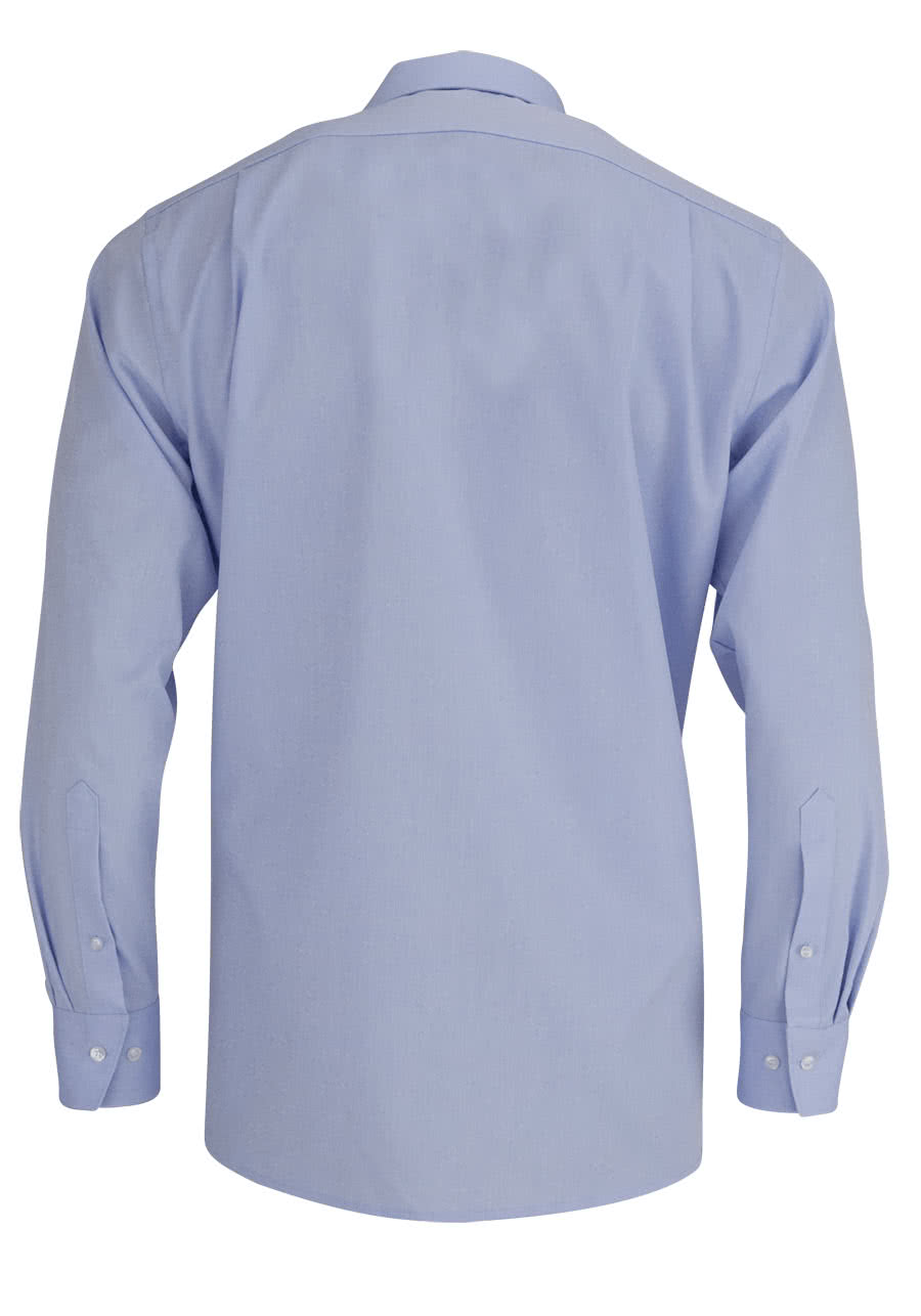 MARVELIS Modern Fit Hemd extra langer Arm Chambray hellblau