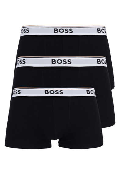 BOSS Boxershorts breiter Gummibund 3er Pack schwarz/weiß