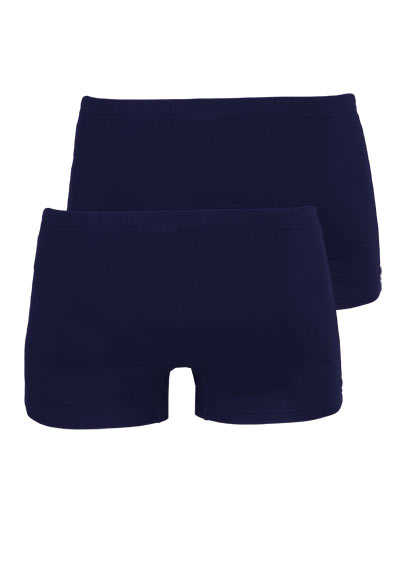 BUGATTI Pants gesäumter Gummibund Single Jersey Doppelpack dunkelblau