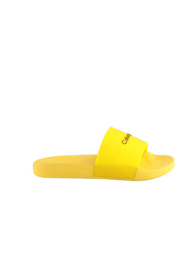CALVIN KLEIN JEANS Pool Slides Logo-Detail gelb preisreduziert