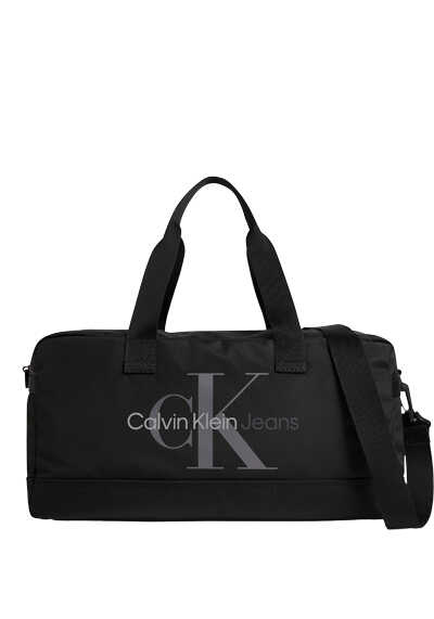 CALVIN KLEIN Tasche Reißverschluss Logo-Print schwarz