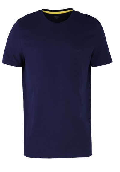 CAMEL ACTIVE Halbarm T-Shirt Rundhals Logo-Stick navy preisreduziert