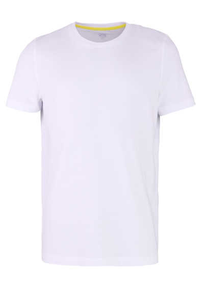 CAMEL ACTIVE Halbarm T-Shirt Rundhals Logo-Stick weiß