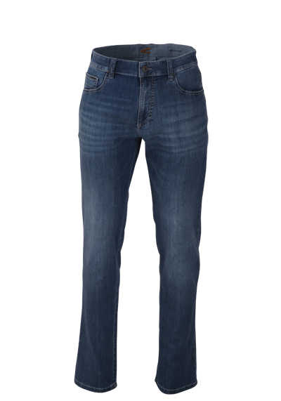 CAMEL ACTIVE Regular Fit Jeans Reißverschluss 5-Pocket mittelblau