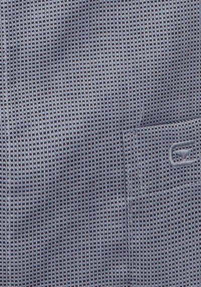 CASAMODA Modern Fit Hemd Langarm New Kent Kragen Struktur schwarz