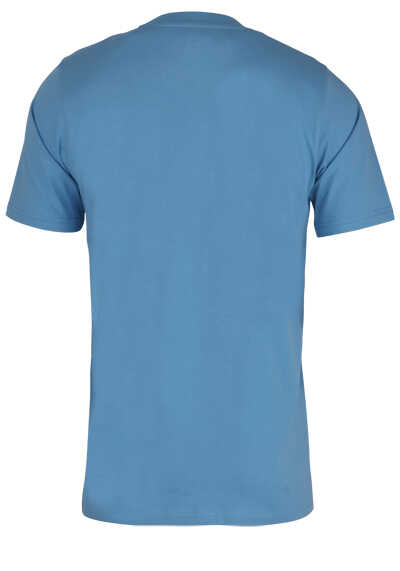 CASAMODA T-Shirt Halbarm Rundhalsausschnitt Jersey Druck hellblau
