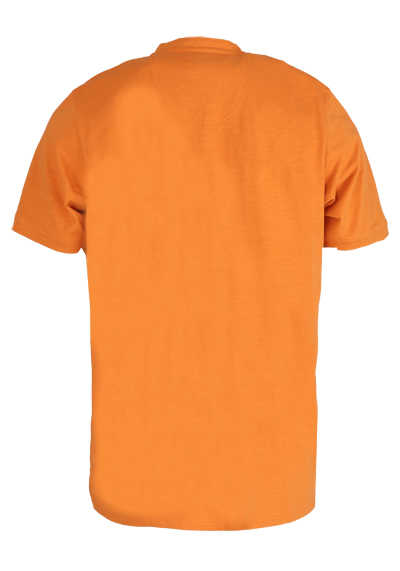 CASAMODA Shirt Halbarm geknöpfter Kragen Jersey Druck orange