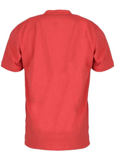 CASAMODA Shirt Halbarm geknöpfter Kragen Jersey Druck rot