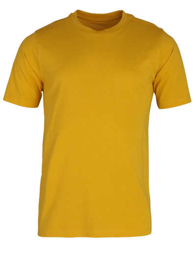 CASAMODA T-Shirt Rundhals reine Baumwolle sonnengelb