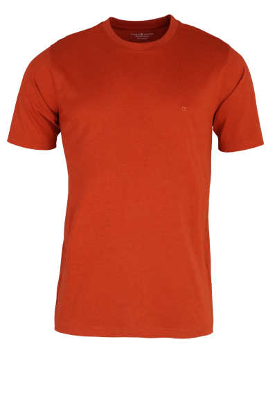 CASAMODA T-Shirt mit Rundhals reine Baumwolle orange