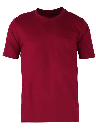 CASAMODA T-Shirt mit Rundhals reine Baumwolle rot