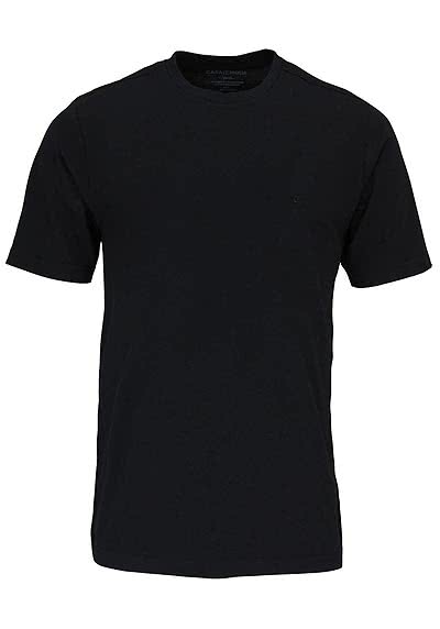 CASAMODA T-Shirt mit Rundhals reine Baumwolle schwarz