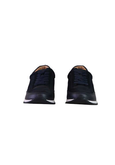 DIGEL Sneaker DIGEL Schnürer Materialmix Leder nachtblau