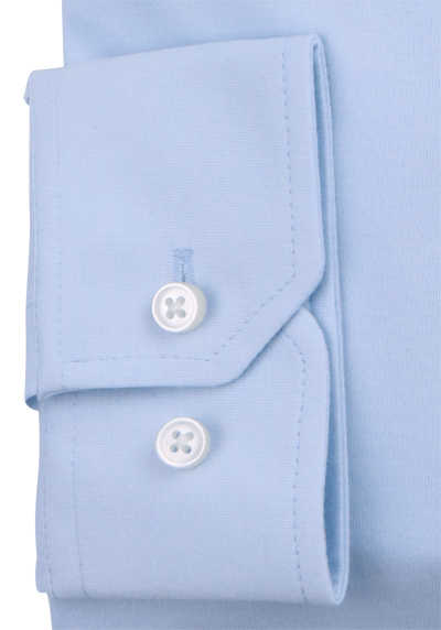 DESOTO Slim Fit Luxury Line Hemd Langarm Haifischkragen Jersey Stretch hellblau