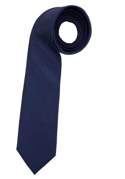 ETERNA Krawatte aus reiner Seide 7,5 cm breit nachtblau
