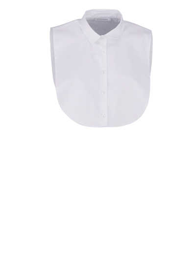 ETERNA Modern Bluse ohne Arm Krageneinsatz Hemdkragen weiß