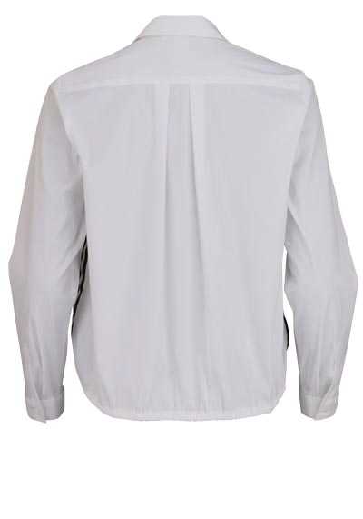 ETERNA Modern Fit Bluse Langarm Hemdenkragen Stretch weiß
