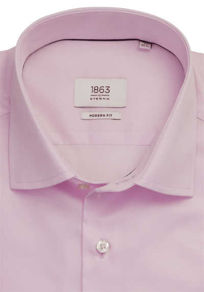 ETERNA Modern Fit 1863 Hemd extra langer Arm New Kent Kragen rosa
