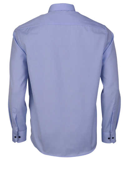 ETERNA Comfort Fit Cover Hemd Langarm Haifischkragen Blickdicht blau
