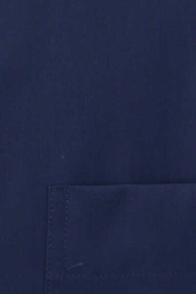 ETERNA Comfort Fit Hemd extra kurzer Arm New Kent Kragen dunkelblau