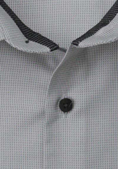 ETERNA Modern Fit Hemd Langarm New Kent Kragen Twill Streifen grau