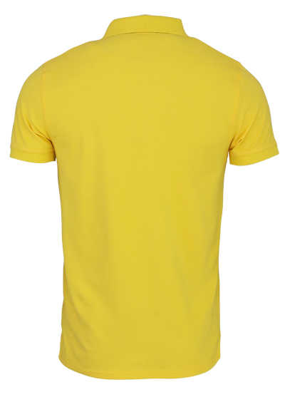 GANT Halbarm Poloshirt geknöpfter Polokragen Logo-Stick sonnengelb
