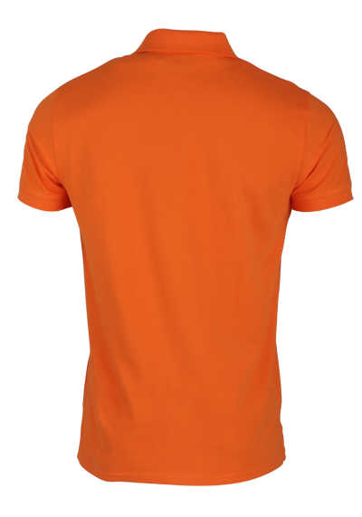 GANT Halbarm Poloshirt geknöpfter Polokragen Logo-Stick orange
