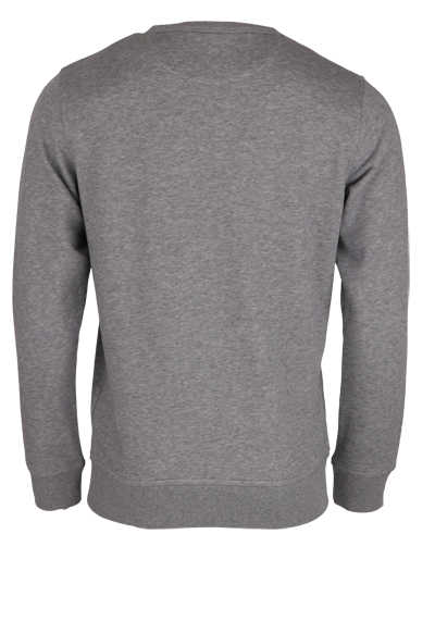 GANT Langarm Sweatshirt Rundhals Front-Logo-Stick hellgrau