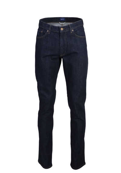 GANT Slim Fit Jeans 5 Pocket Used navy preisreduziert