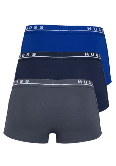 BOSS Boxershorts 3er Pack mittelblau/dunkelblau/grau