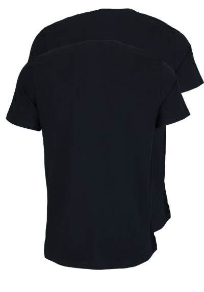 BOSS Halbarm T-Shirt Rundhals Pure Cotton Doppelpack schwarz