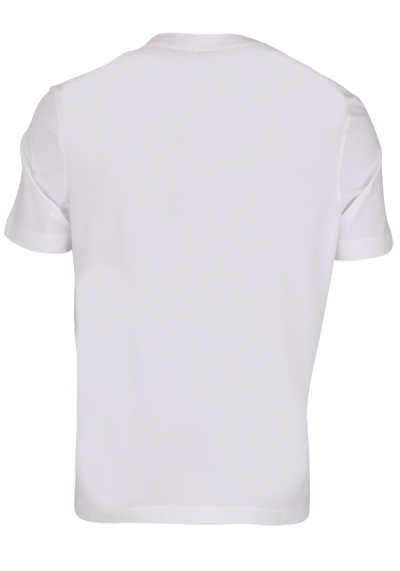 BOSS Kurzarm T-Shirt TCHUP Rundhals Front-Label weiß