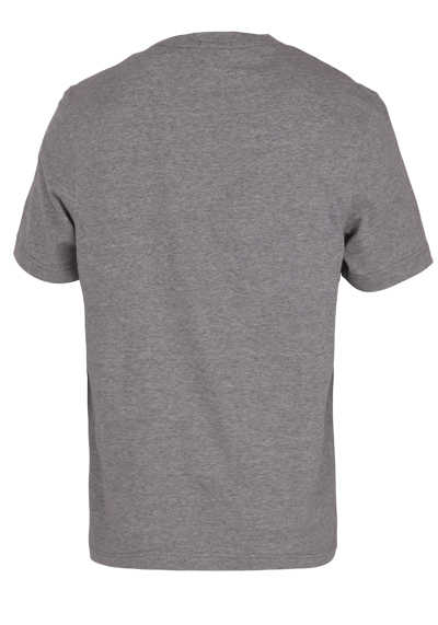 BOSS Kurzarm T-Shirt TCHUP Rundhals Front-Label mittelgrau