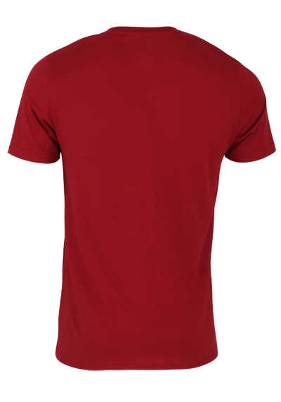 MARVELIS T-Shirt Halbarm Rundhals Weihnachtskollektion Frontprint rot