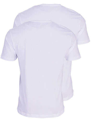 MARVELIS T-Shirt Doppelpack V-Ausschnitt weiß