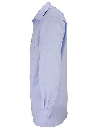 MARVELIS Comfort Fit Hemd extra langer Arm Chambray hellblau