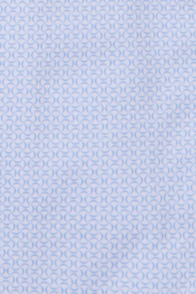 OLYMP No. Six 24/Seven super slim Hemd Langarm Haifischkragen Muster blau