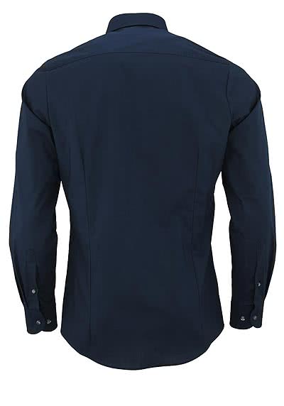 OLYMP Level Five body fit Hemd extra langer Arm Stretch nachtblau