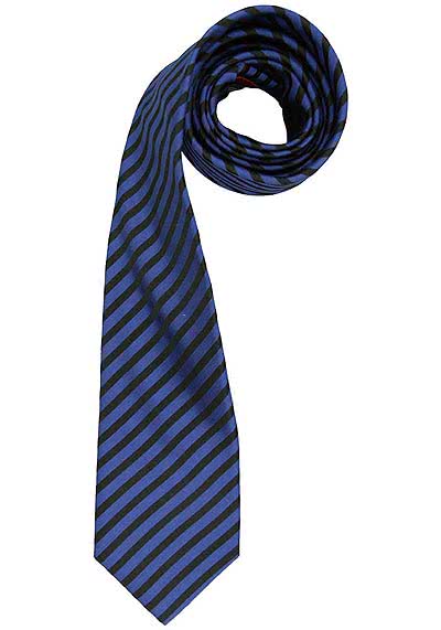 OLYMP Krawatte regular aus Seide mit Nano-Effekt Streifen dunkelblau preisreduziert