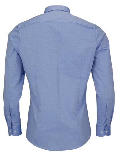 OLYMP Level Five body fit Hemd extra langer Arm Chambray hellblau