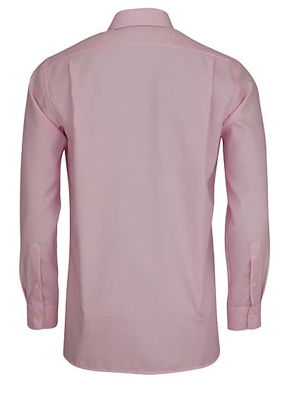 OLYMP Luxor modern fit Hemd Langarm New Kent Kragen Patch Muster rosa
