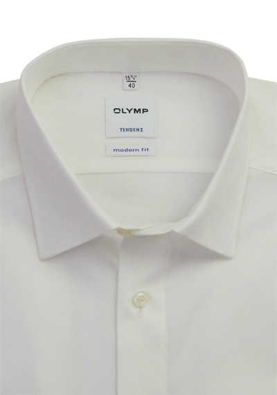 OLYMP Tendenz modern fit Hemd Langarm New Kent Kragen beige