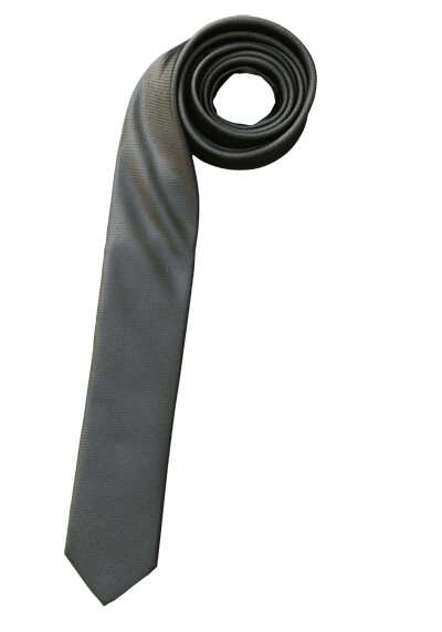 OLYMP Krawatte super slim 5 cm breit aus reiner Seide Fleckabweisend grn