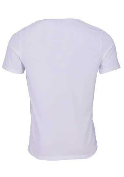 OLYMP Level Five T-Shirt Halbarm Rundhals Stretch weiß