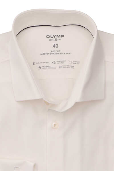 OLYMP Level Five 24/Seven body fit Hemd Langarm Stretch beige