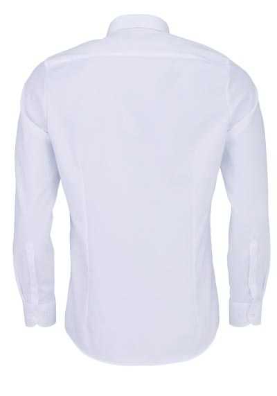 OLYMP Level Five body fit Hemd extra langer Arm New Kent Kragen Twill Stretch weiß
