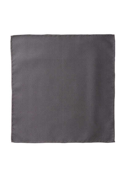 OLYMP Einstecktuch aus reiner Seide Muster schwarz