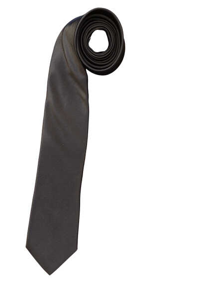 OLYMP Krawatte slim 6,5 cm breit aus reiner Seide Fleckabweisend dunkelgrün