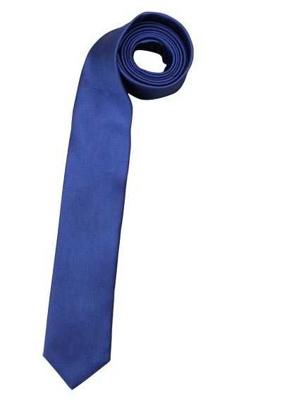 OLYMP Krawatte slim aus reiner Seide mit Nano-Effekt navy