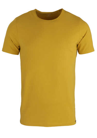 OLYMP Level Five T-Shirt Halbarm Rundhals Stretch senfgelb